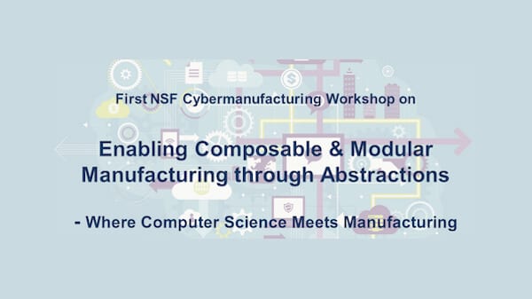 VIMANA’s Founder to Speak at NSF Cybermanufacturing Workshop on June 2, 2016